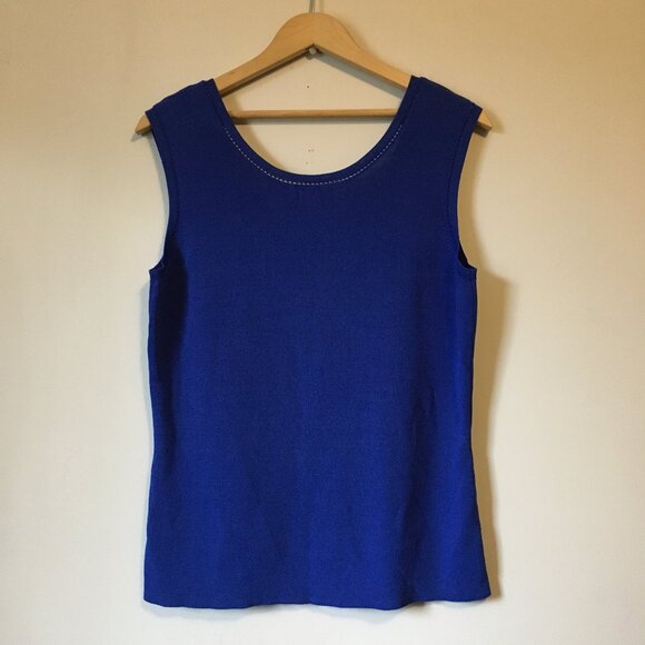 Vintage Bellissima Phthalo Blue Tank Top - Picture 2 of 12